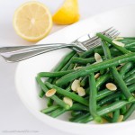 Green bean salad with toasted almonds