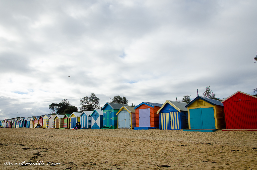 Brighton beach's bathing boxes, Victoria