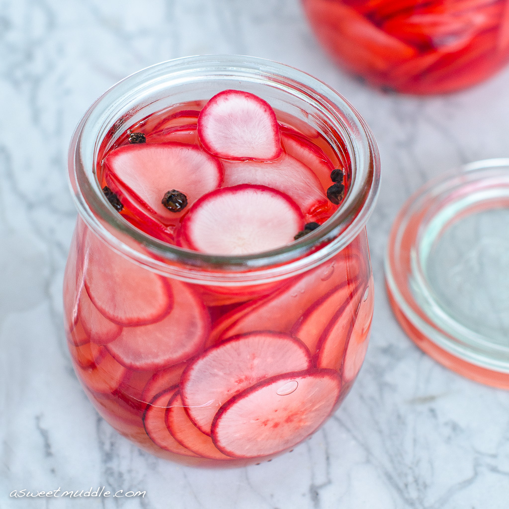 Pickled radishes | A Sweet Muddle